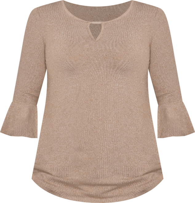 Women's 3/4 Bell Sleeve Pullover Top