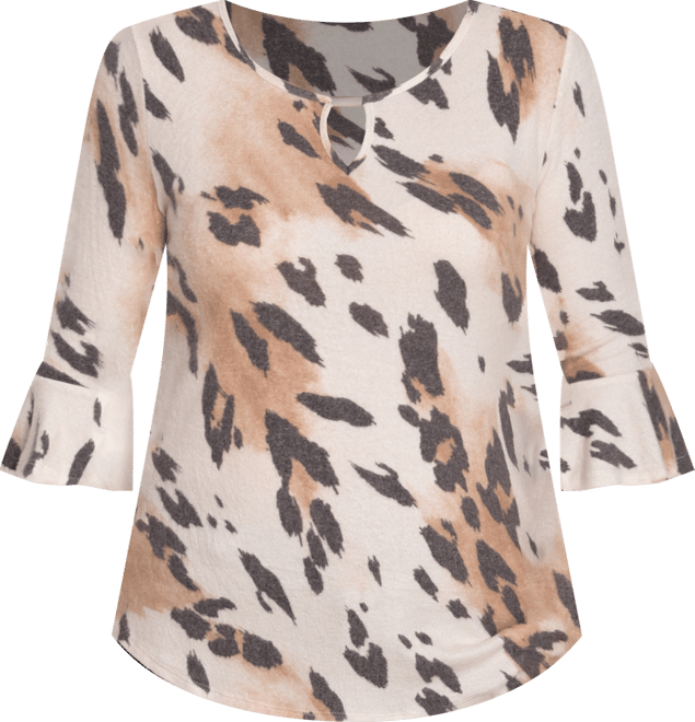 Women's 3/4 Bell Sleeve Pullover Top