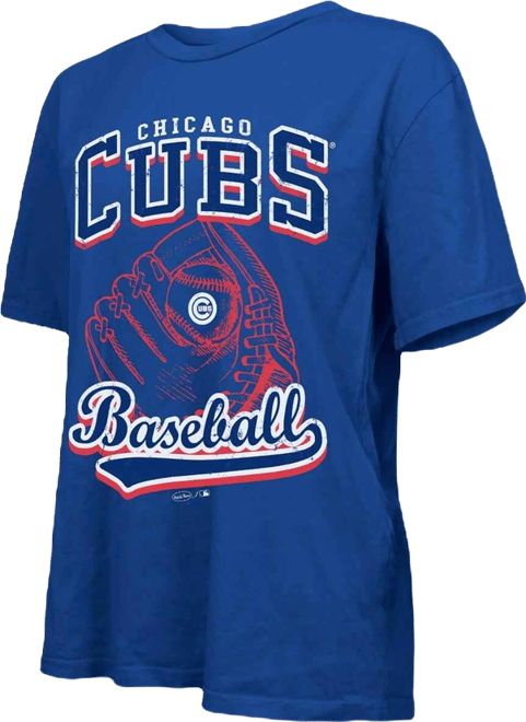 Women's Royal Chicago Cubs Oversized First Base T-Shirt