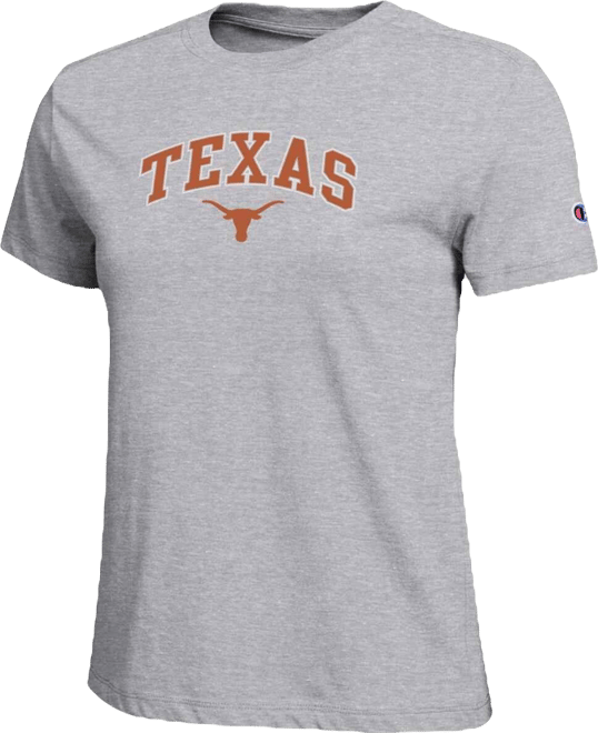 Women's Gray Texas Longhorns Arched Over Logo T-Shirt