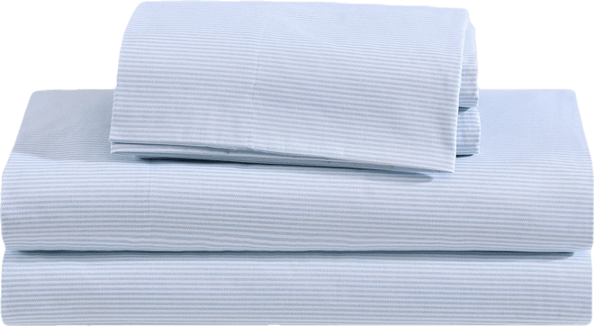 Printed 200-Thread Count Cotton Percale 4-Pc. Sheet Set, Queen