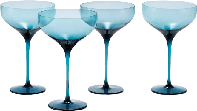 Gala Coupe Cocktail Glasses, Set of 4