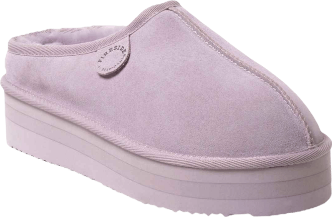 Fireside by  Women's Queenstown Genuine Shearling Platform Clog Slipper