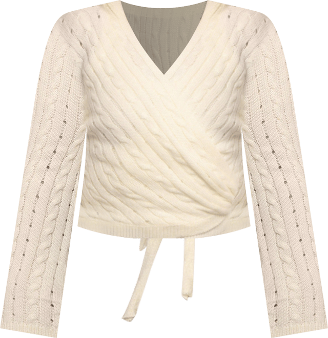 Women's Kaelie Wrap Front Knit Top