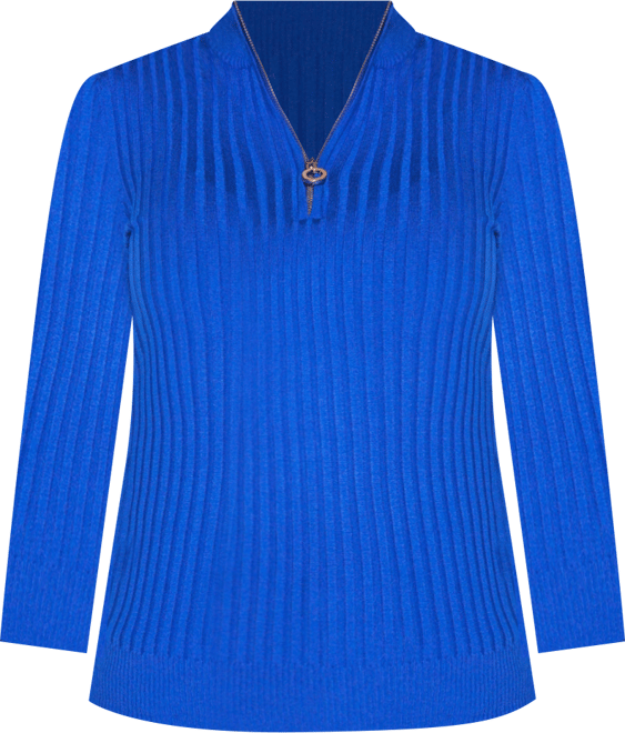 Women's Ribbed Quarter-Zip Sweater