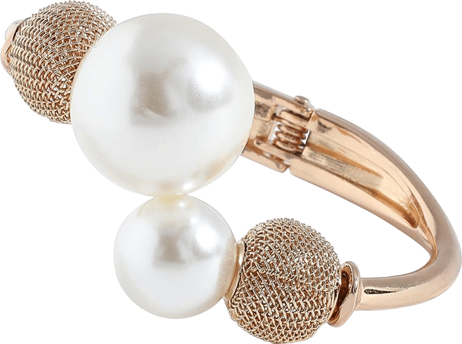 Women's Gold Ball Tipped Bracelet