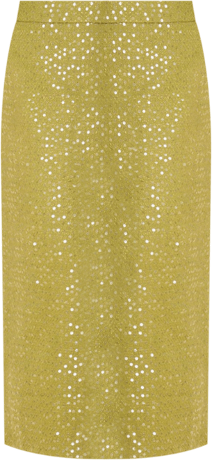 Women's Sequin Tweed Midi Skirt