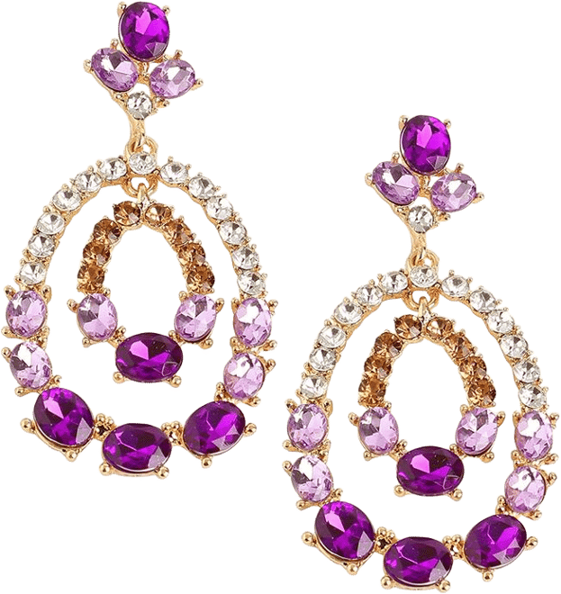 Women's Brown Dangling Drop Earrings