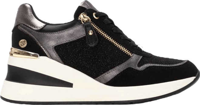 Women's Side Zipper Wedge Sneakers By 