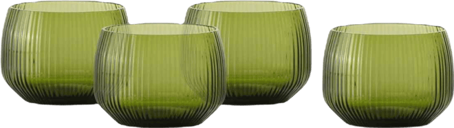 Estiva Textured Short Tumbler Glasses, Set of 4