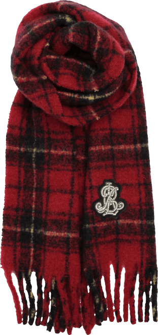 Brushed Lofty Crystal Patch Scarf