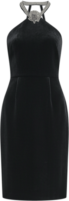 Women's Sleeveless Halter Neck Cocktail Dress