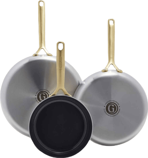 GP5 Stainless Steel 3-Piece Frypan Set