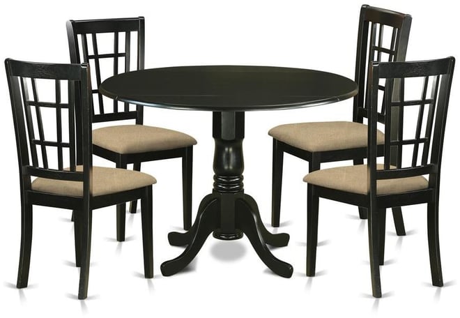 5 Pc Dining room set for 4-Dining Table and 4 Dining Chairs
