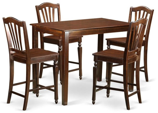5 Pc counter height Table and chair set-pub Table and 4 Dining Chairs.