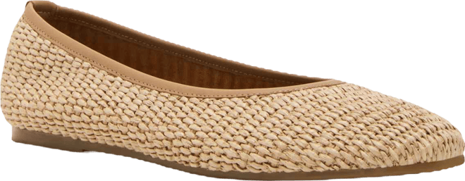 Women's Merlot Woven Ballet Flat Shoes