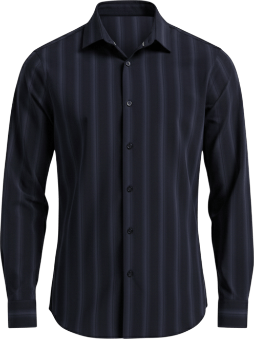 Men's Long Sleeve Ombre Yarn-Dyed Stripe Shirt