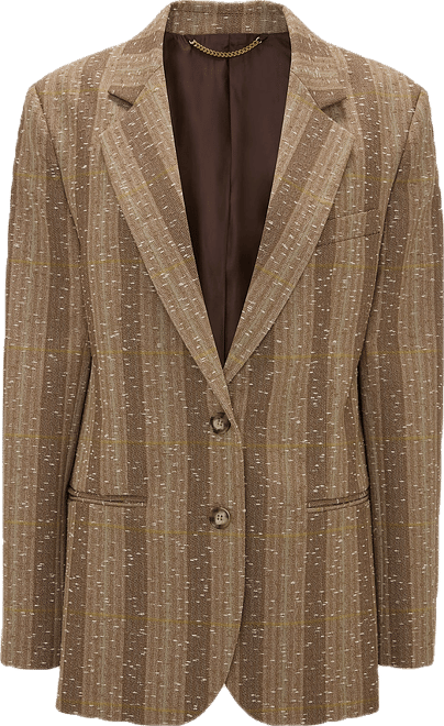 Tailored Jacket In Beige-Pistachio