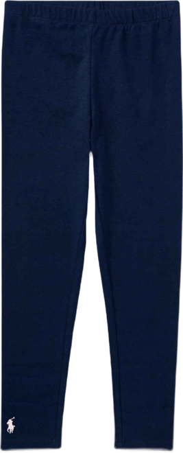 Girls 2T-6X Stretch Embroidered Pony Stretch Cotton Leggings