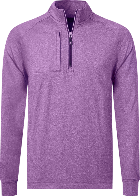 Men's Adapt Eco Knit Heather Quarter Zip Pullover