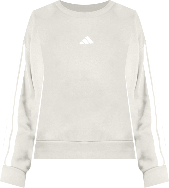 Women's Essentials 3-Stripes Fleece Crew Neck Sweatshirt