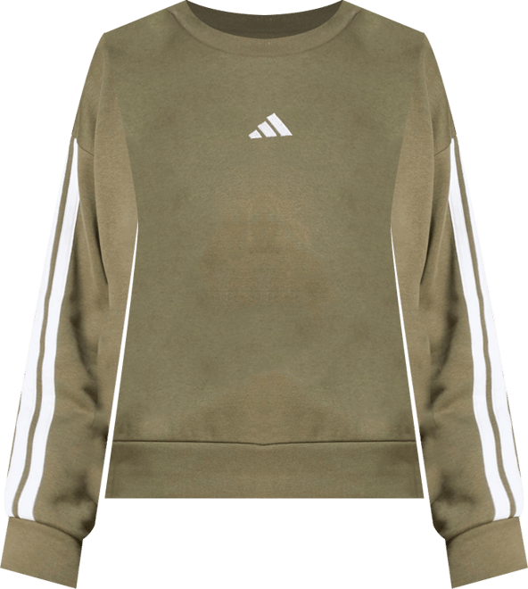 Women's Essentials 3-Stripes Fleece Crew Neck Sweatshirt