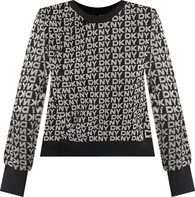 Petite Geometric Print Crewneck Sweater