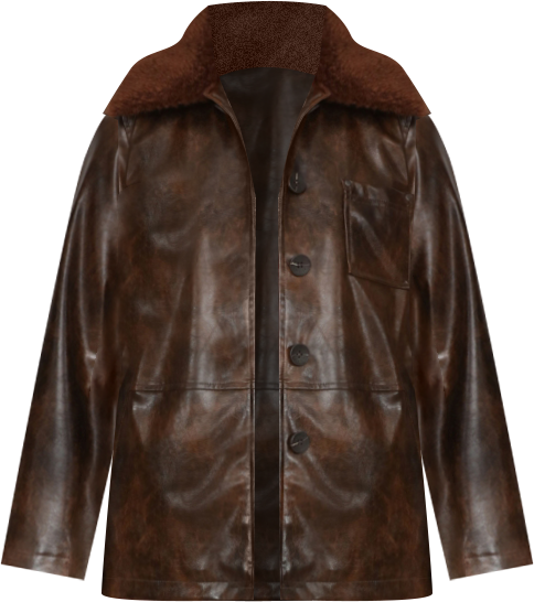 Women's Contrast Collar Coat