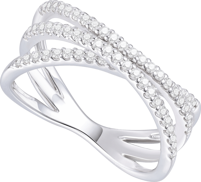 Diamond Ring (1/2 ct. t.w.) in Sterling Silver