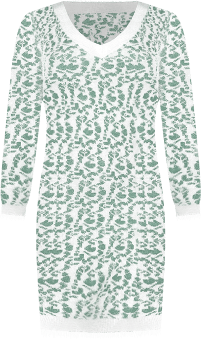 Women's Fuzzy Knit Sweater Dress