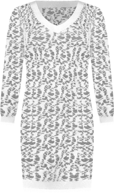 Women's Fuzzy Knit Sweater Dress