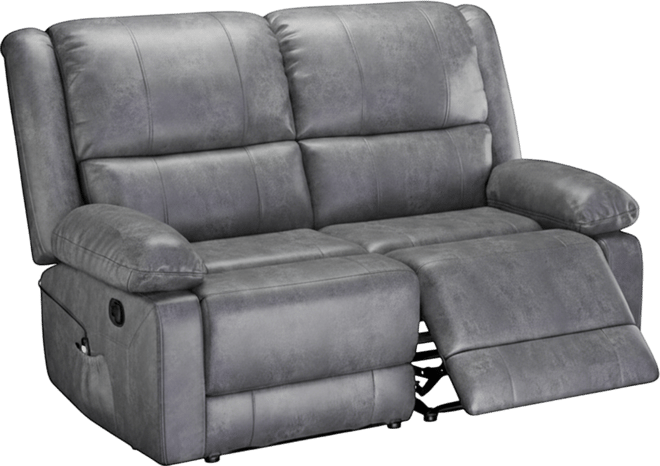 Loveseat Recliner with Heat&Massage Function, Rv Couch Wall-Hugger Reclining Sofa