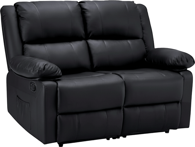 Loveseat Recliner with Heat&Massage Function, Rv Couch Wall-Hugger Reclining Sofa
