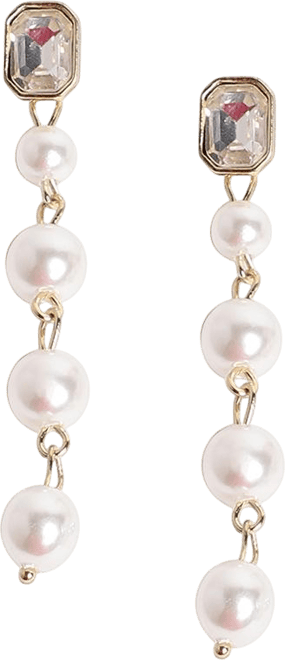 Women's Pearl Strand Drop Earrings