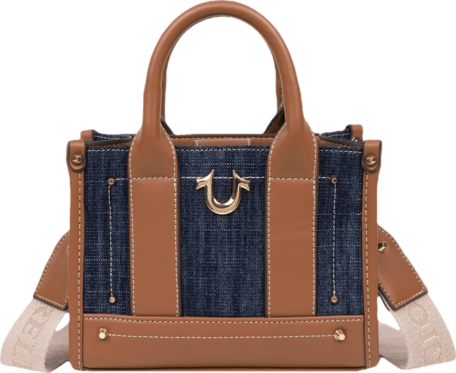 Denim Logo Strap Mini Tote