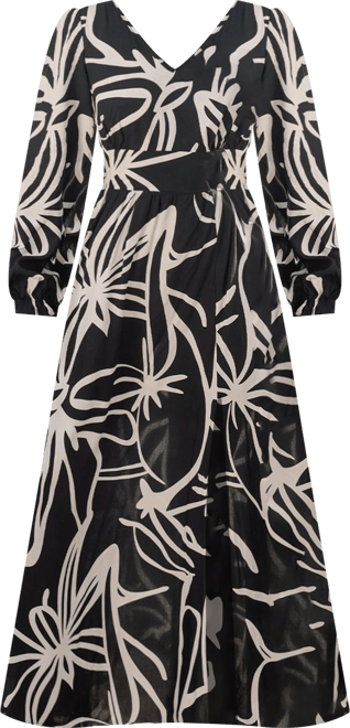 Women's Pleated Tie Back Midi Beach Dress