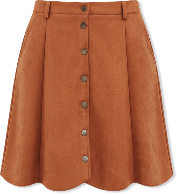 Women's Cider & Spice Orange Mini Skirt
