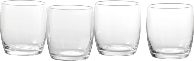 Gala Short Beverage Glasses, Set of 4
