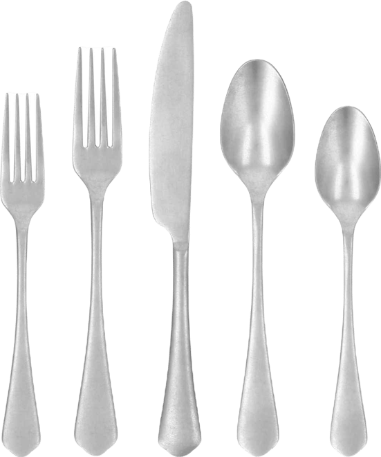 Ellsie Antiqued 20-Piece Flatware Set, Service for 4