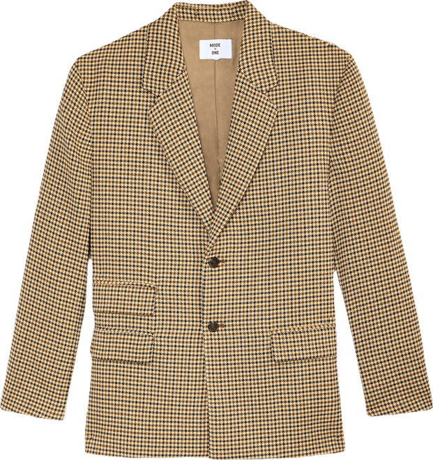 Men's Relaxed-Fit Houndstooth Blazer, Macy's Exclusive
