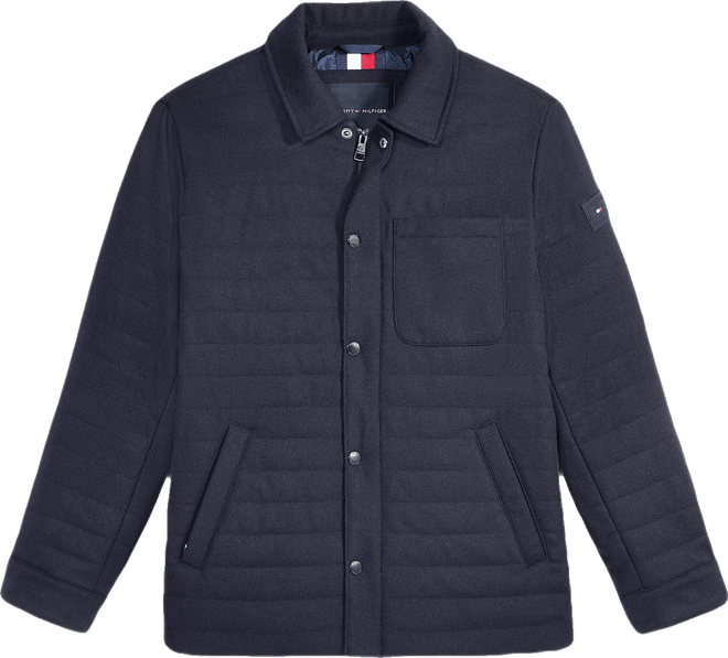 Men's Quilted Shirt Jacket