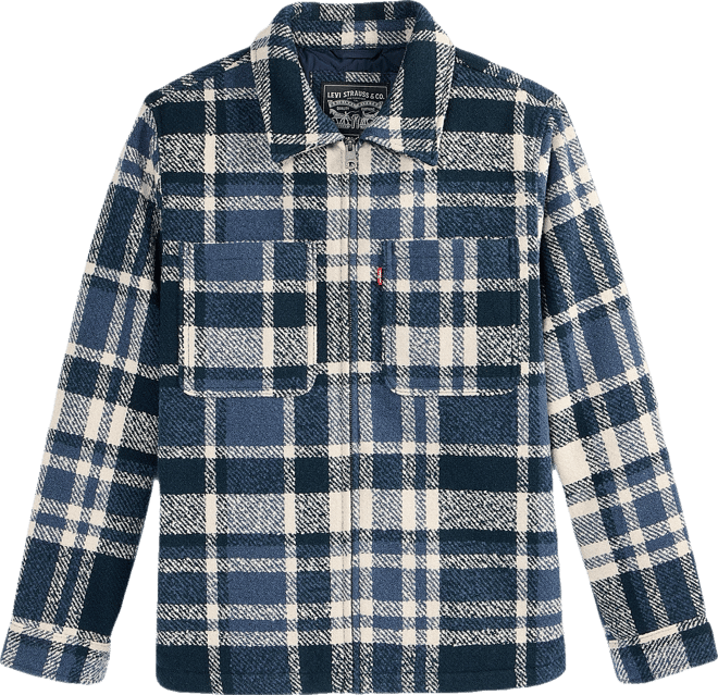 Men's Plaid Shirt Jacket
