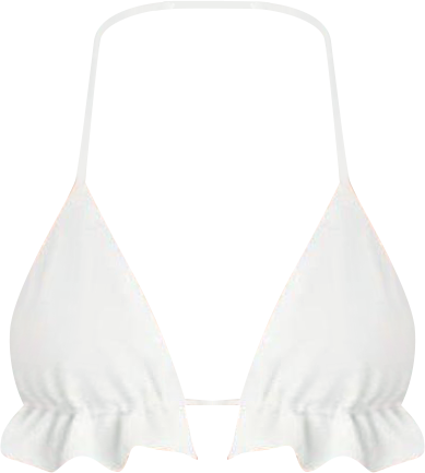 Women's Keoni Ruffle Triangle Bra Top