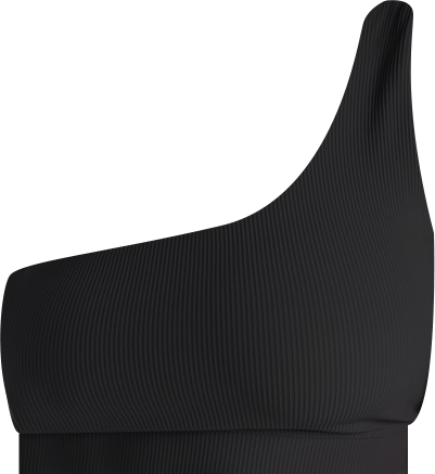 Women's One Shoulder Rib Bra