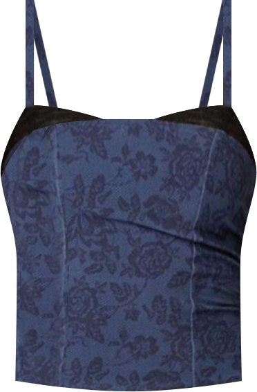 Women's Amal printed bra top