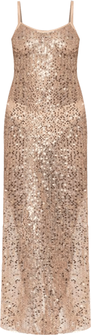 Women's Sequin sheer mesh maxi dress
