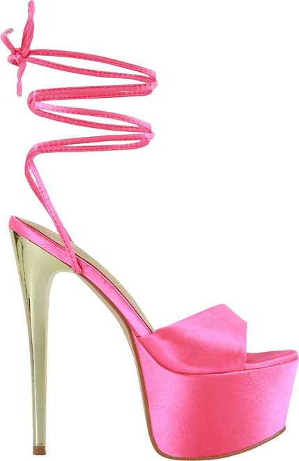 Women's Passion Fruit Dramatic Platform Lace-Up Heel Sandals