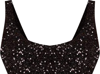 Women's Oolala sequin bra top