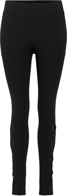 Women's Interlaced Mesh Leggings With Side Pockets