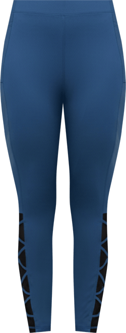 Women's Interlaced Mesh Leggings With Side Pockets